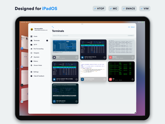 Termius: Terminal & SSH client iPad app afbeelding 2