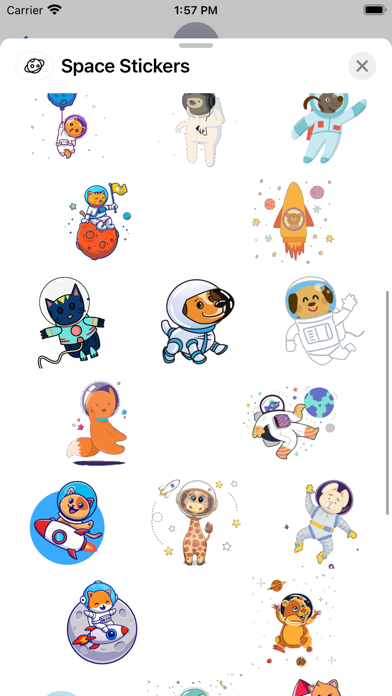 Screenshot #2 pour Space Stickers