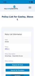 MyCompBenefits screenshot #1 for iPhone