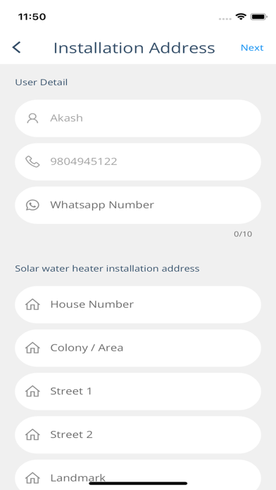 Sudarshan Saur Customer Screenshot