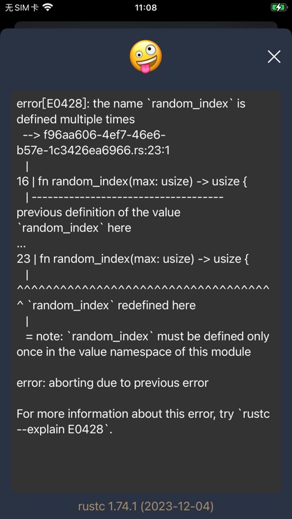 Rust IDE - Minimal Code screenshot-3