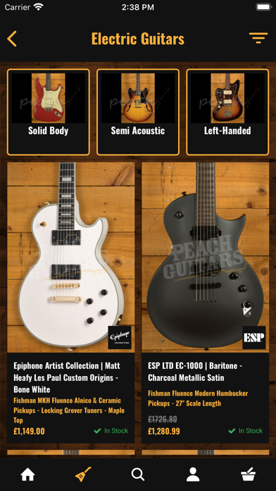 Peach Guitars Screenshot