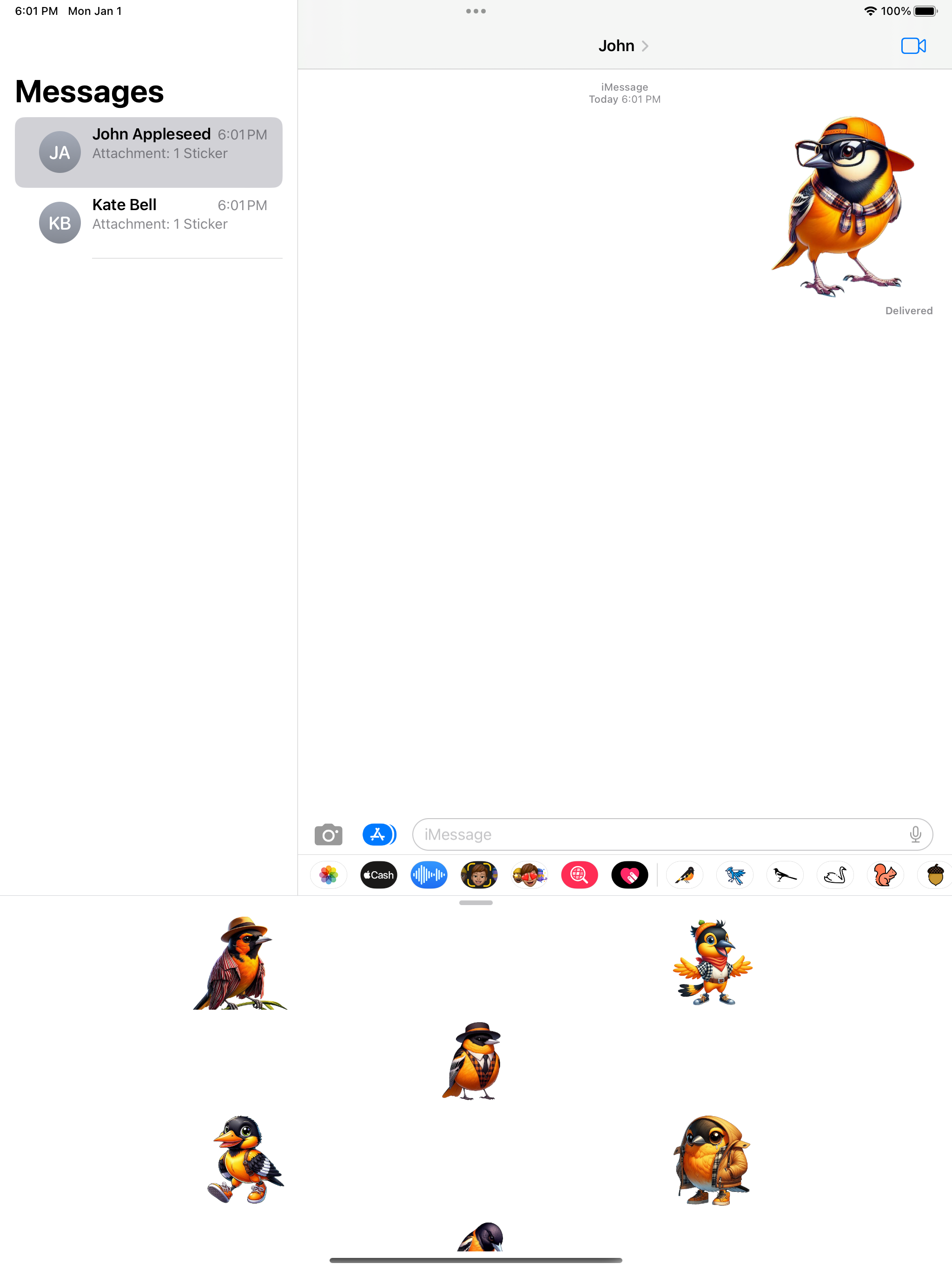Oriole Stickers