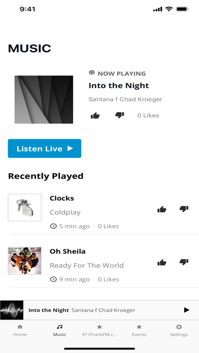 Frank FM 97.1 Screenshot