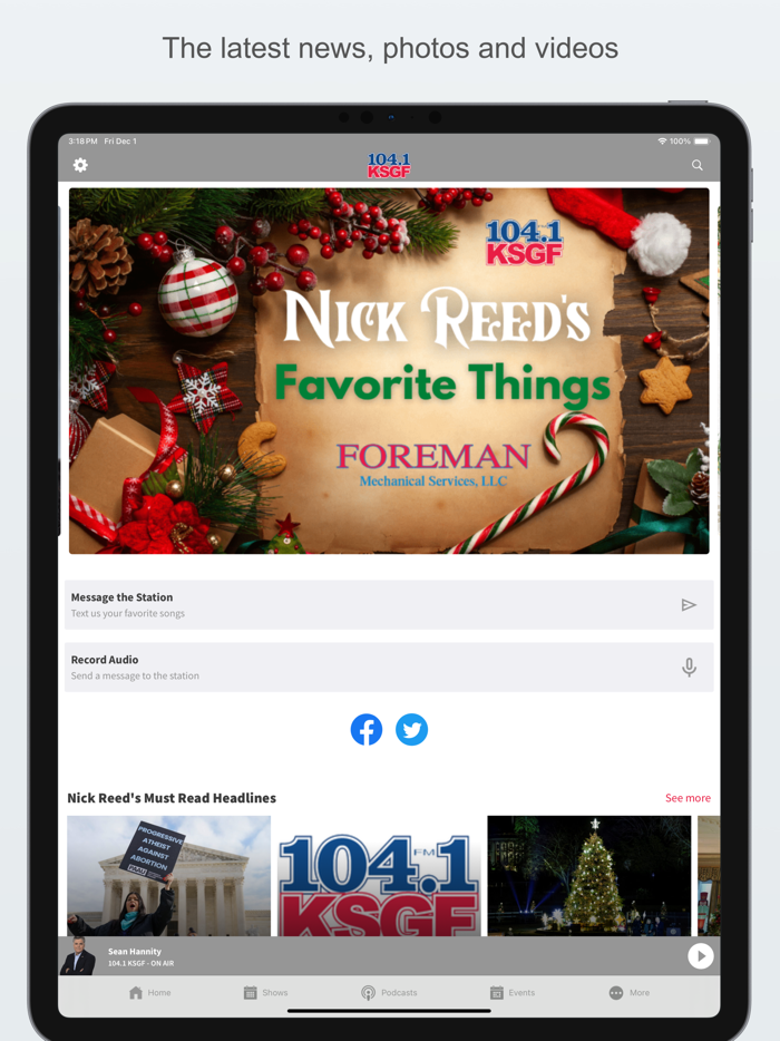 Springfields Talk 104.1