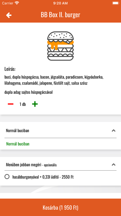 BB Box Kitchen Screenshot