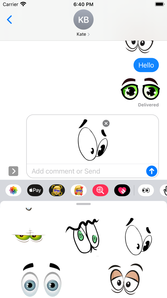 #6. Eyes Stickers (iOS) Podle: Paul Scott