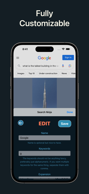 ‎Search Ninja for Safari Screenshot