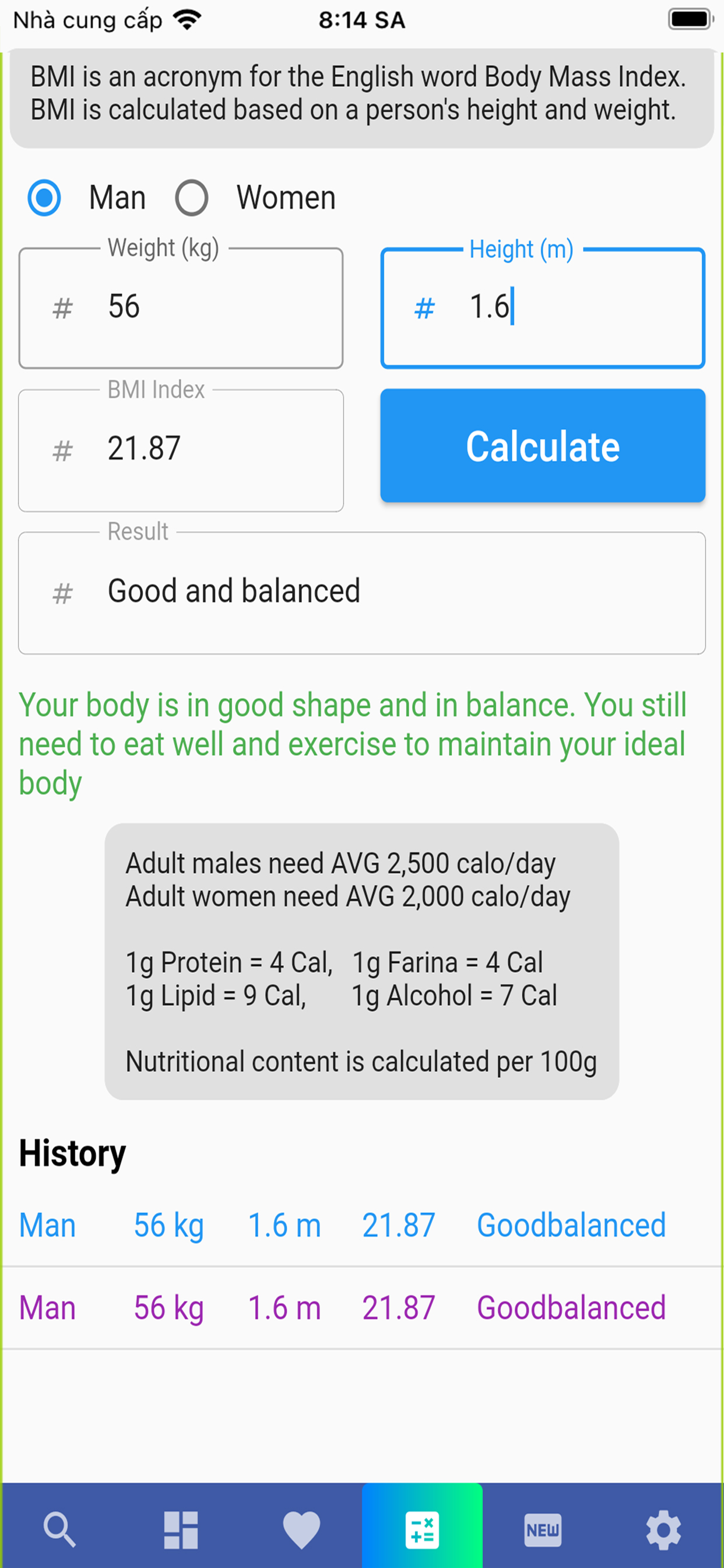 Material Nutrient