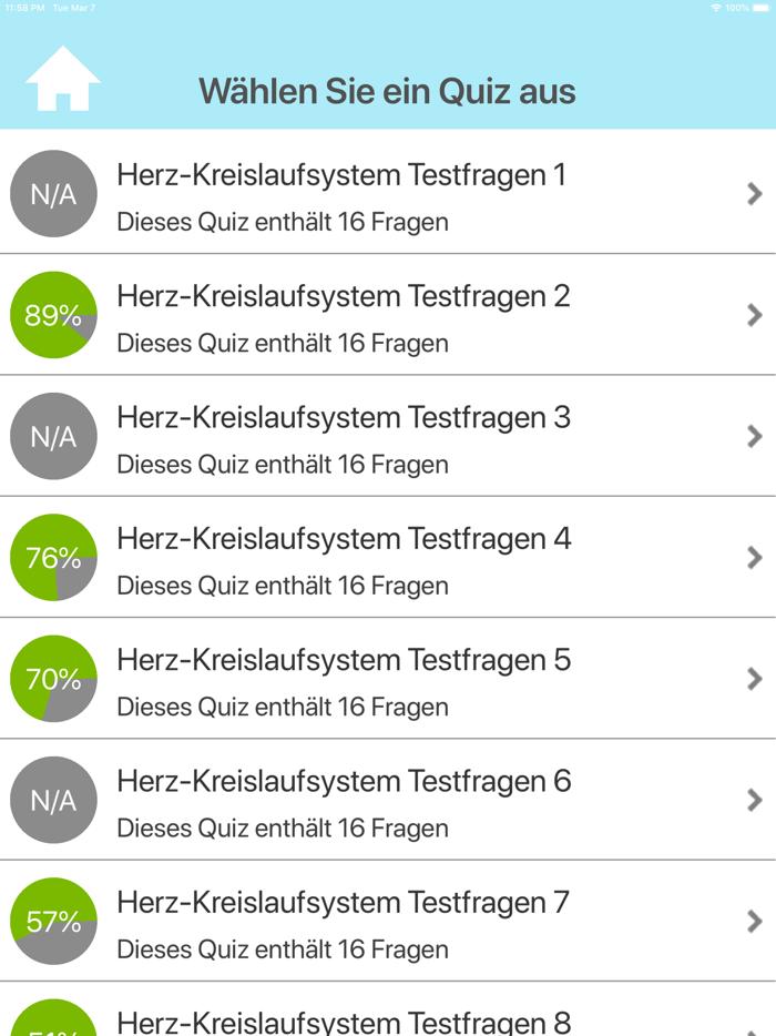 Herz-Kreislaufsystem Test