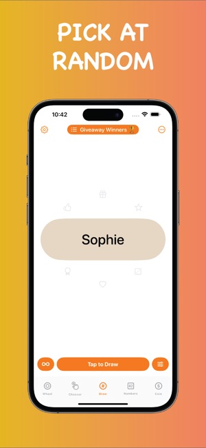 iPhone Giveaway of the Day - Random Giveaway Picker Spinner