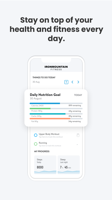 IronMountain Fitness Screenshot