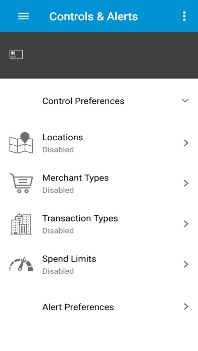 Blue FCU CardNav Screenshot