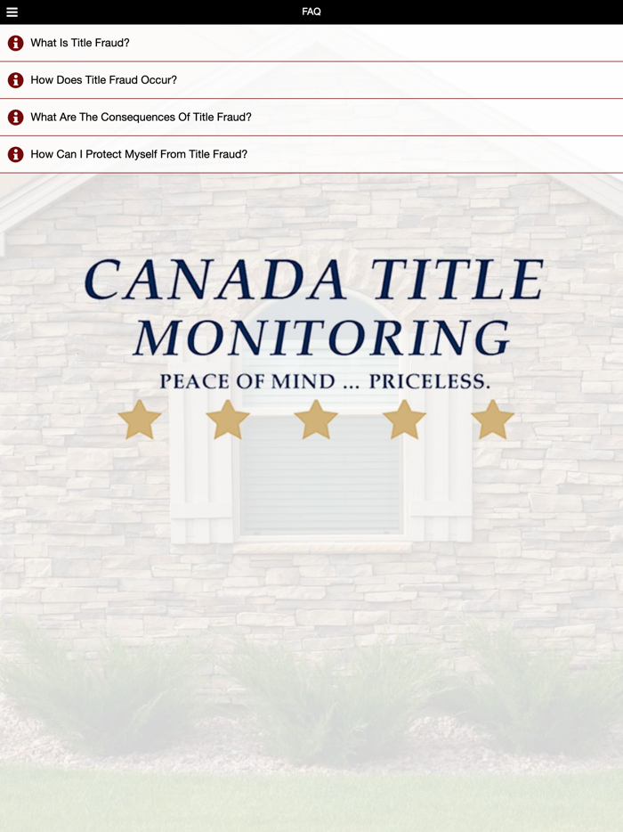 Canada Title Monitoring