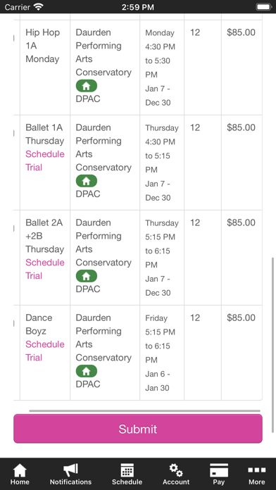 Daurden Performing Arts Screenshot