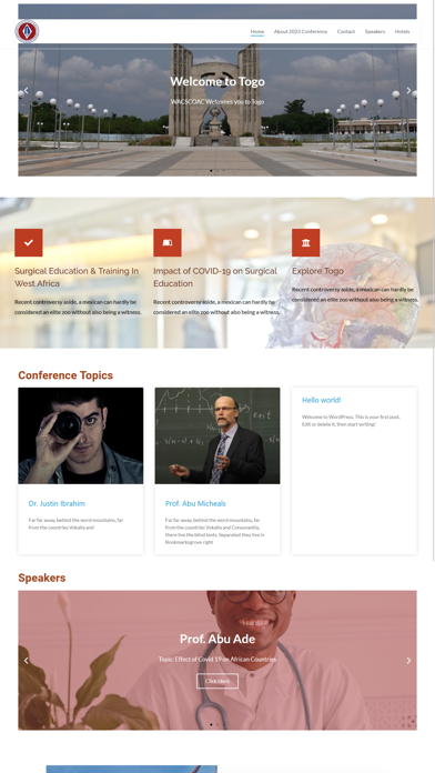 WACS2023 Conference Screenshot
