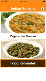 indian recipes - food reminder iphone screenshot 1