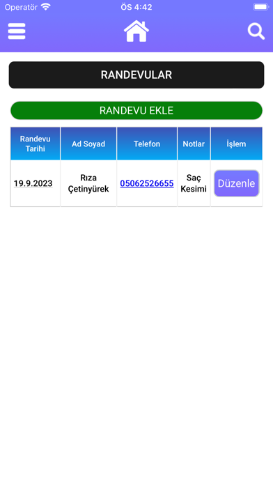 Salon-Takip Online Screenshot