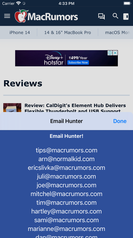 Email Hunter - 1.0 - (macOS)