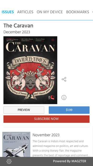 Screenshot #1 pour The Caravan Magazine