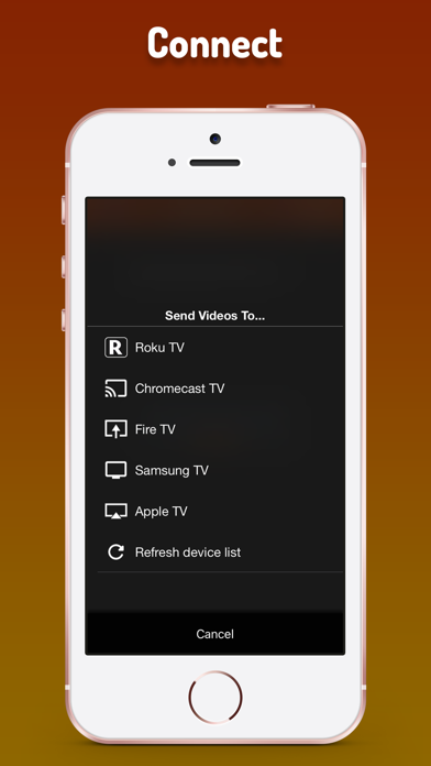 Cast Web Videos to TV - iWebTV Screenshot