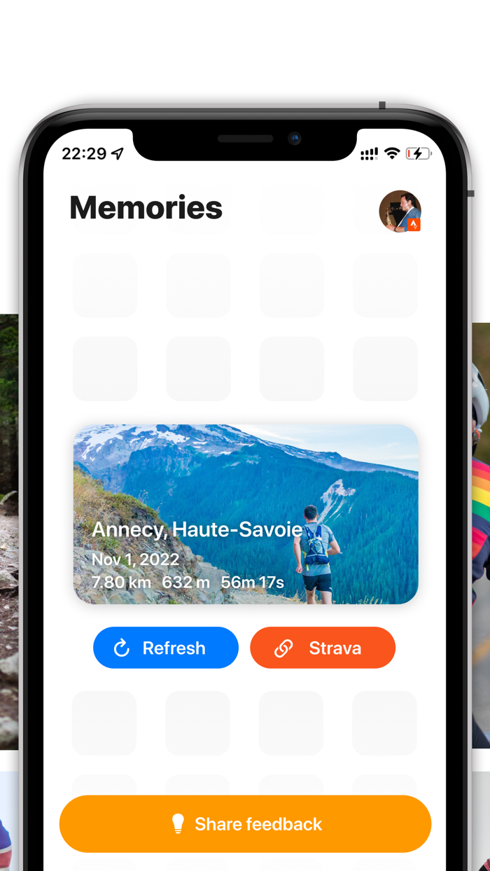 Memories Widgets for Strava