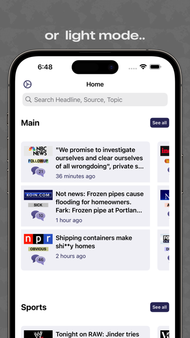 Fark® Not News Reader Screenshot