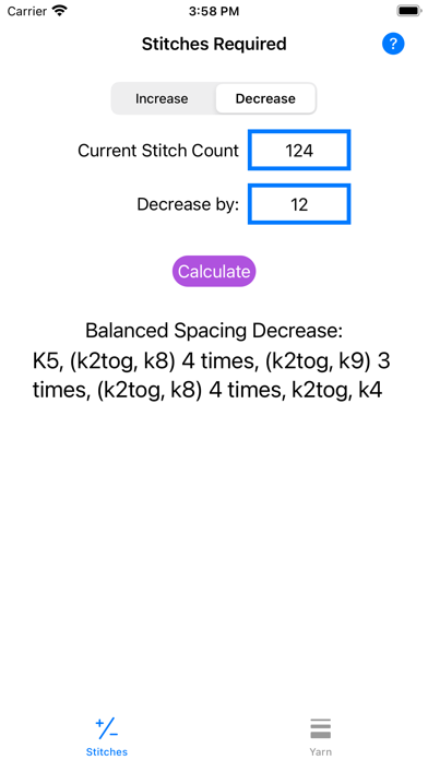 Knitting Stitch Calculatorのおすすめ画像2