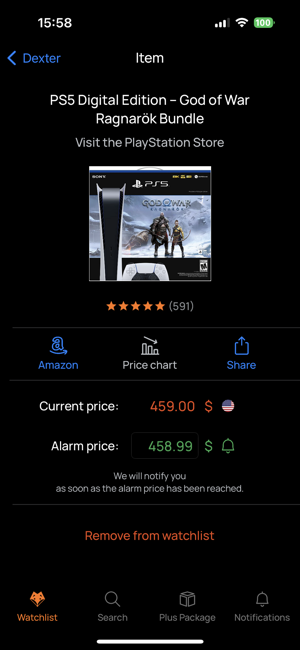 ‎Dexter Price Alert for Amazon Capture d'écran