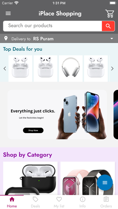 iPlace Shopping Screenshot