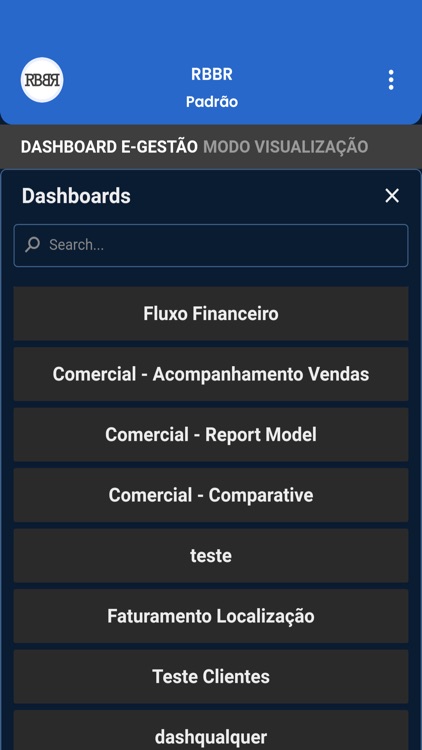 Dashboard - e-Gestão