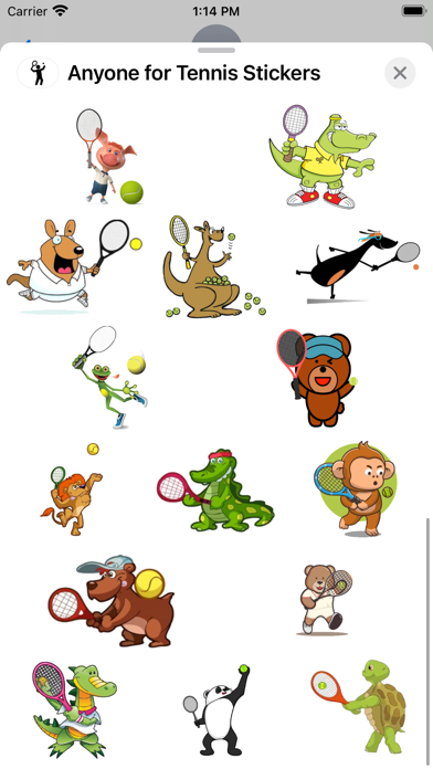 Screenshot #3 pour Anyone for Tennis Stickers