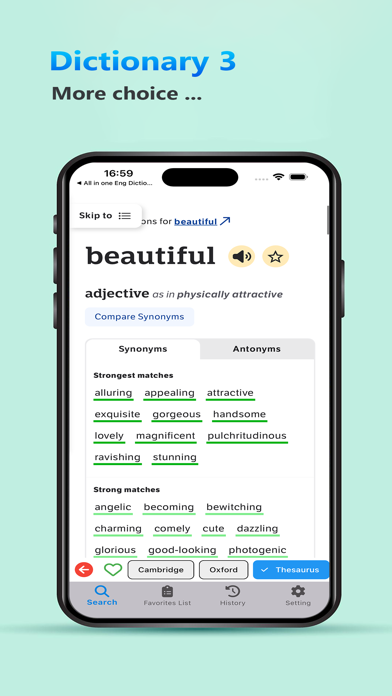 Cambrid English Dictionary Screenshot