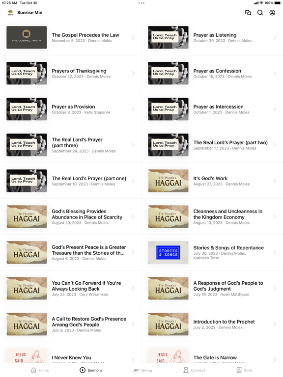 Sunrise Ministries iPad screenshot 2 - Education app