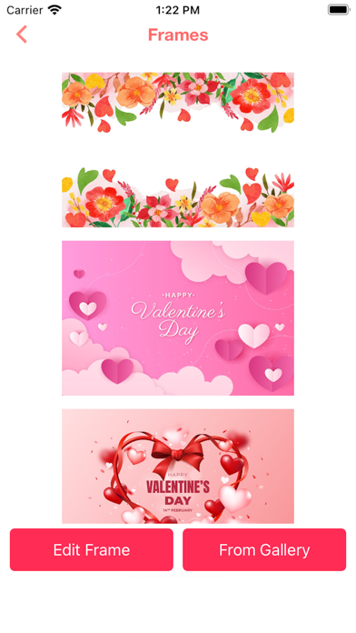 Valentine Love: Wishes & Frame Screenshot