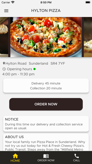 Hylton Pizza Screenshot