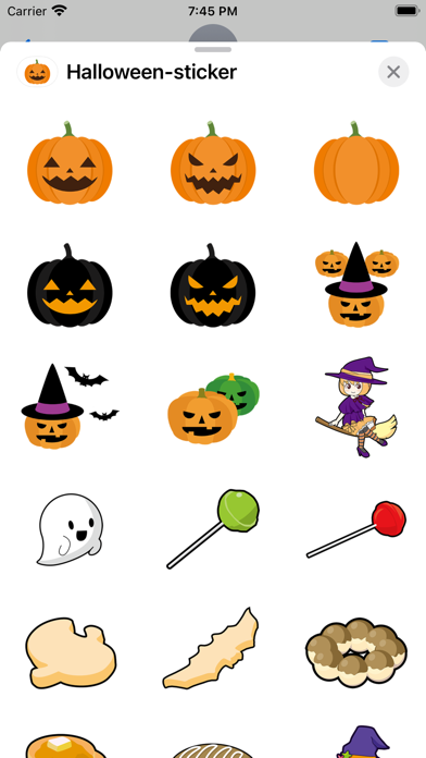 Halloween cute sticker Screenshot