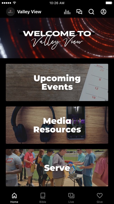 Valley View Baptist Mobile App Screenshot