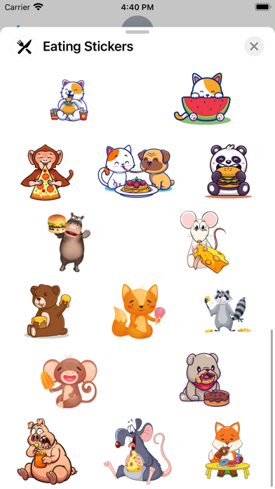 Screenshot #3 pour Eating Stickers