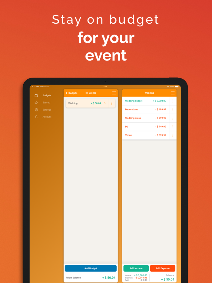 Fudget Monthly Budget Planner