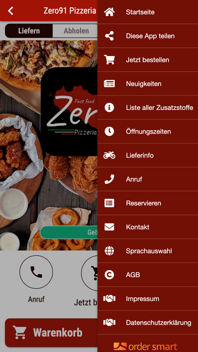 Zero91 Pizzeria Burgeria Screenshot
