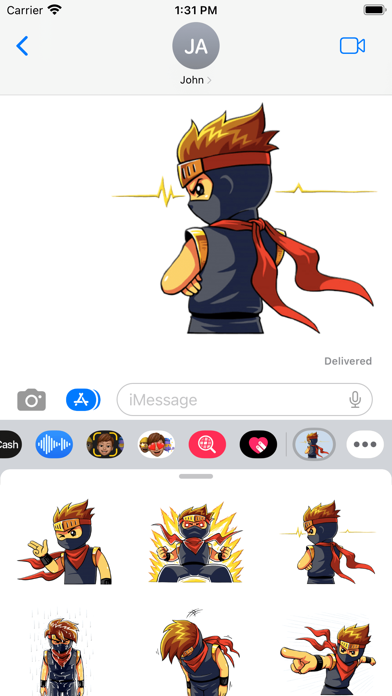 Assassin Ninja Stickers Screenshot