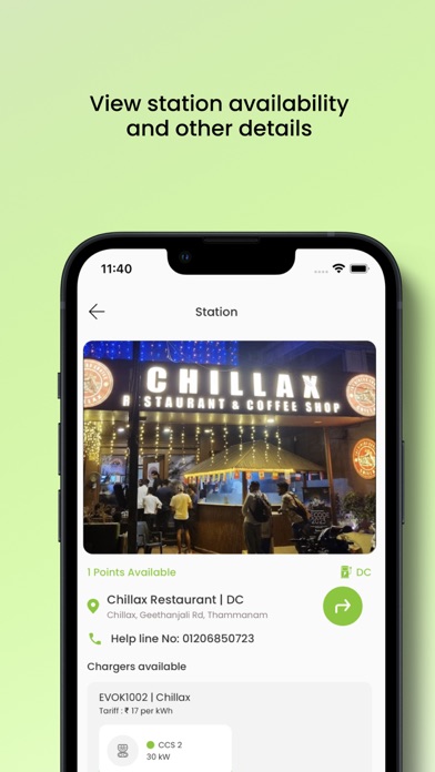 EVOK Charging Screenshot