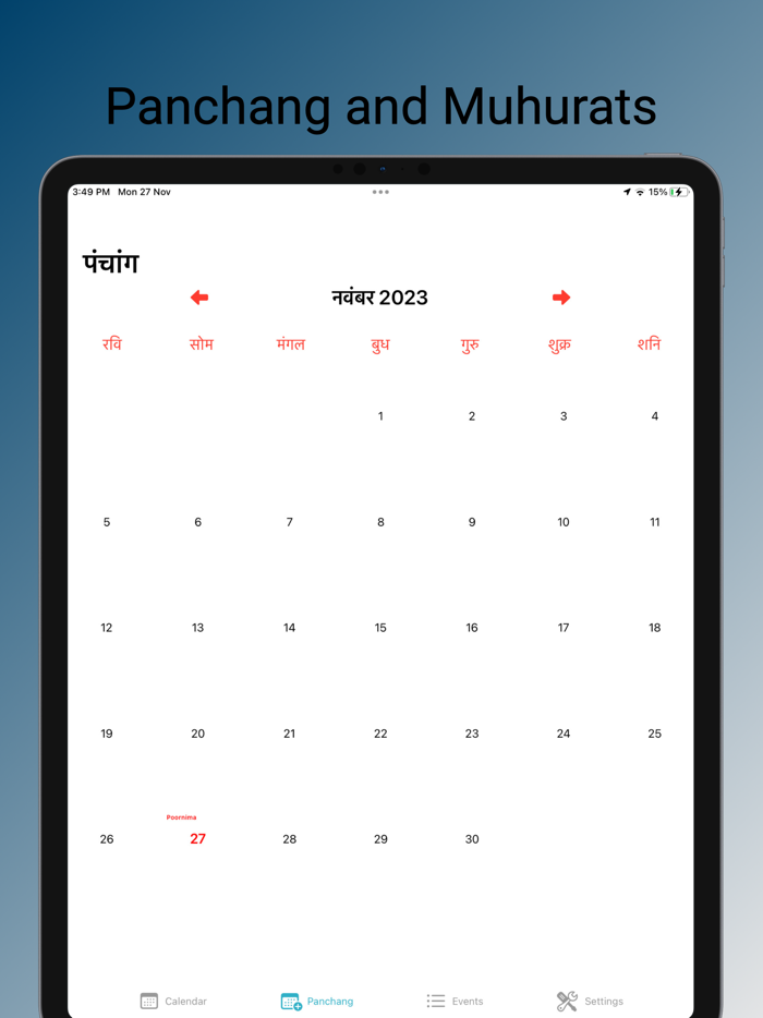 Calendar And Panchang