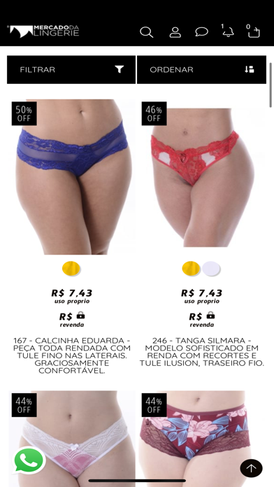 mercado da lingerie Screenshot