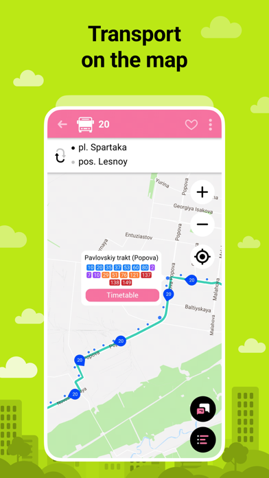 Bustime: Transport online Screenshot