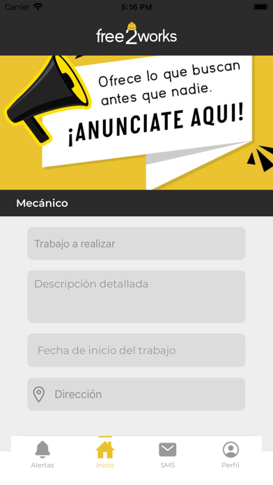Free2works Screenshot