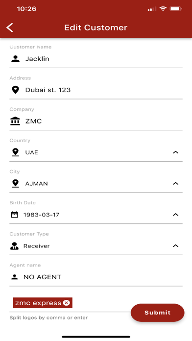 ZMC Staff & Agents Screenshot