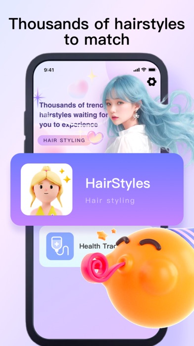Hairstyle hair color Try on Screenshot