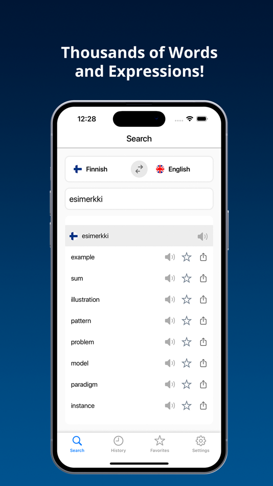 #2. English Finnish Dictionary + (iOS) By: Jafar Najafov